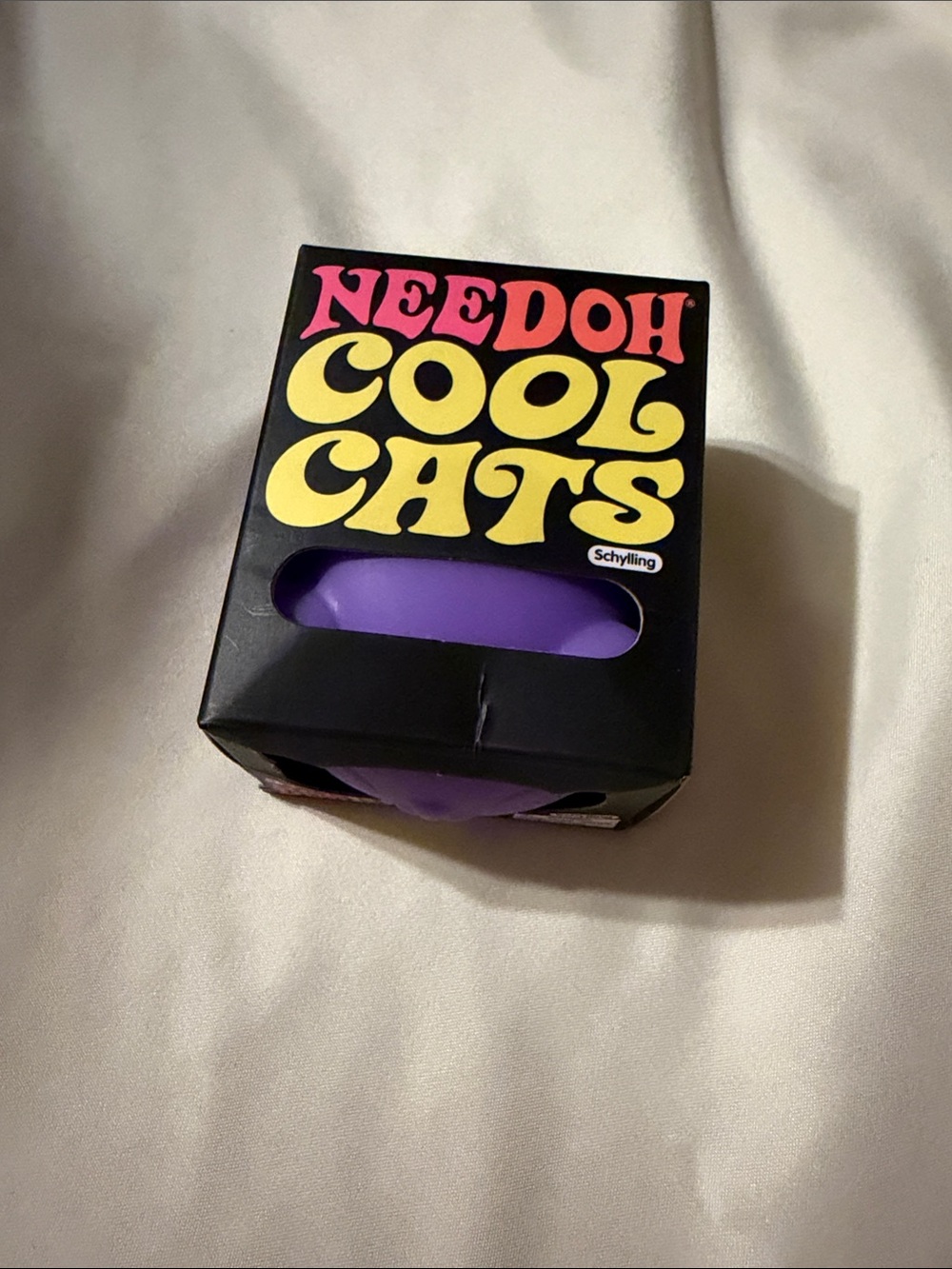 Needoh Cool Cats Purple Squeezable Toy for Kids
